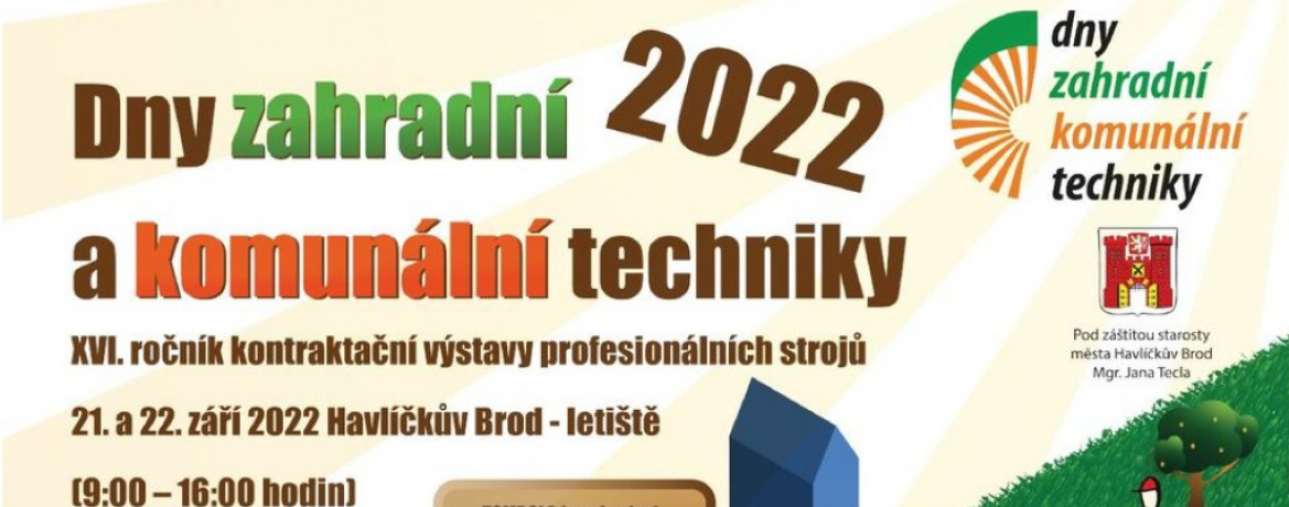 Dny zahradní a komunální techniky 2022