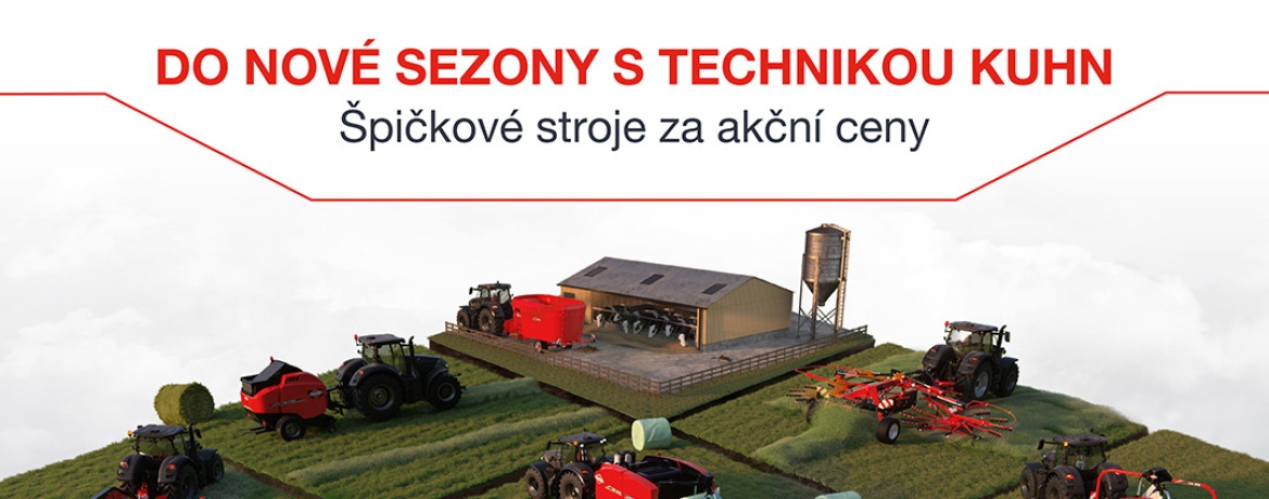 Předsezonní slevy KUHN – objednejte stroje za akční ceny do 20. 9. 2025!